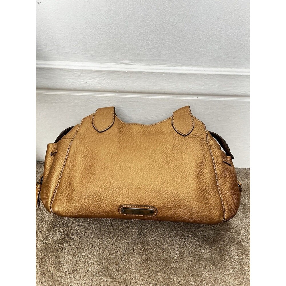 Cole Haan leather satchel purse Brown Village Work Office Professional Business - Picture 2 of 13